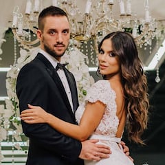 Viktor Troicki dio el 'sí quiero' a la exótica Aleksandra Djordjevic
