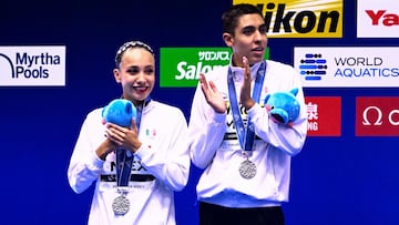 El dúo mexicano hizo historia en la piscina de Fukuoka: lograron, con su plata, el primer metal en Natación Artística en los Mundiales de World Aquatics.