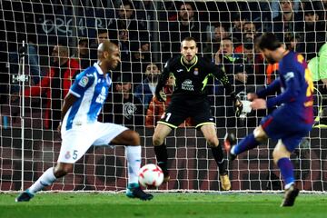 2-0. Messi struck with his left and it took a deflection. He did so well to win it back after losing it and then hit it with a deflection off Naldo.