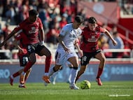 Kuki, durante el Mirandés-Ceuta.