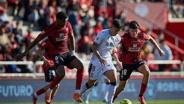 Kuki, durante el Mirandés-Ceuta.