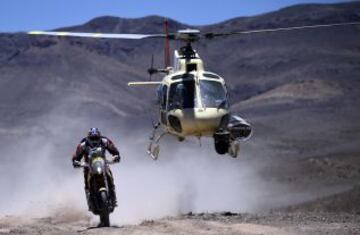 Marc Coma durante la cuarta etapa del Dakar 2015, de Chilecito a Copiapo
