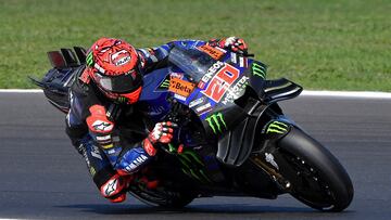 Fabio Quartararo, en el GP de la Emilia Romaña.