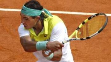 Nadal durante su enfrentamiento con Chela