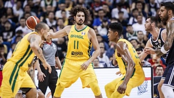 Anderson Varejao, durante el partido ante Grecia en la primera fase del Mundial de China.