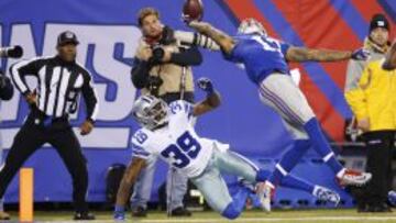 Odell Beckham Jr., en su jugadón.