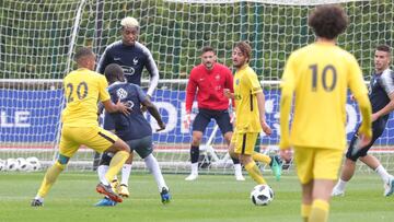 Griezmann y Dembélé marcaron en la manita al PSG