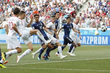 Jan Bednarek marca el 0-1.