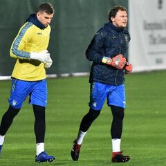 Lunin vuelve a jugar con Ucrania y apunta a la titularidad con el Leganés