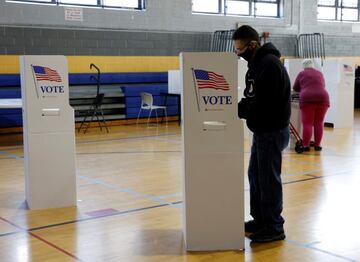 Democracy in action | Voters fill out their ballots on Election Day in Conshohocken, Pennsylvania.