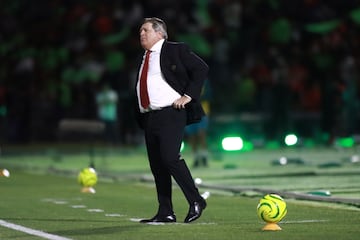  Miguel Herrera of Tijuana during the 15th round match between FC Juarez and Tijuana as part of the Torneo Clausura 2024 Liga BBVA MX at Olimpico Benito Juarez Stadium on April 14, 2024 in Ciudad Juarez, Chihuahua, Mexico.