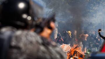 Protestas en Brasil durante el Mundial de f&uacute;tbol de 2014 celebrado en el pa&iacute;s brasile&ntilde;o.