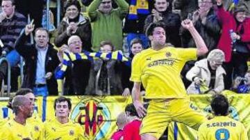 <b>DECISIVO. </b>Capdevila marcó contra el Mallorca.