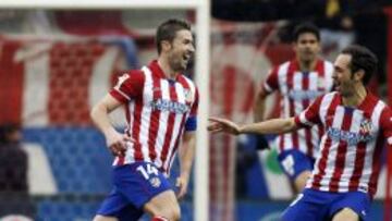 Gabi celebra su gol.