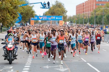 Salida del Medio Maratón Valencia Trinidad Alfonso.