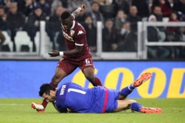 El colombiano anotó su primer gol con la Juventus 