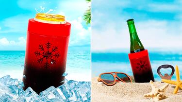 Tus bebidas, siempre frescas con este enfriador de latas de cerveza