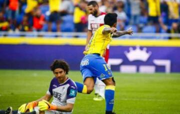 En esta misma temporada, Ochoa recibió cinco por parte de Las Palmas, un partido en el que el mexicano cometió varios errores.