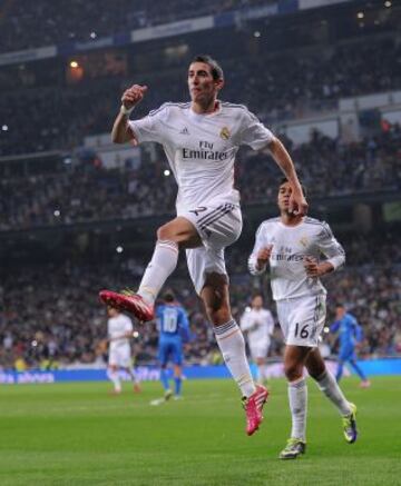 2-0. Di María celebra el segundo gol.