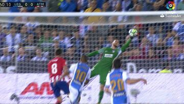 Prodigio de parada de Oblak: la mano que sacó a tiro de El Zhar