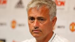 Football Soccer - Manchester United news conference - University of California, Los Angeles, U.S. - July 14, 2017 - Manchester United&#039;s manager Jose Mourinho speaks. REUTERS/Lucy Nicholson