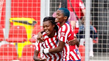 Ludmila celebra un gol.