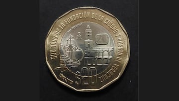 Moneda Veracruz 70 mil pesos