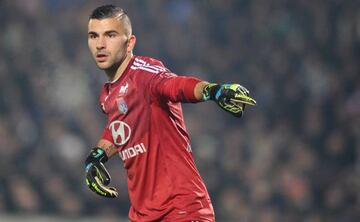 Anthony Lopes con el Olympique de Lyon.