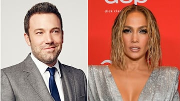 Collage de Ben Affleck y Jennifer Lopez