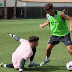 Gragera estrena con un susto la estadía del Espanyol en Marbella