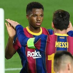 Ansu Fati inherits Messi's number 10 shirt at Barcelona