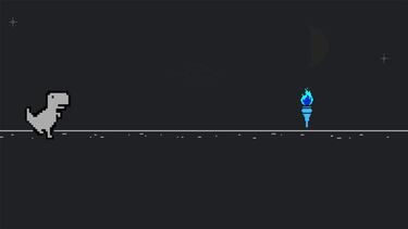 Cómo jugar al dino de Google Chrome con el diseño de los Juegos Olímpicos de Tokio 2020