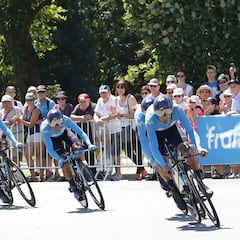 Landa: “Estuvimos muy bien y salimos delante de Froome”