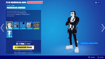 Un vistazo de cerca al skin Mia&uacute;sculos Animado