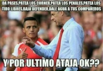 Los memes que humillan al Arsenal y defienden a Alexis