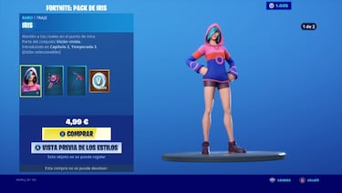 Fortnite: así es Iris, el nuevo skin y su pack; precio y contenido