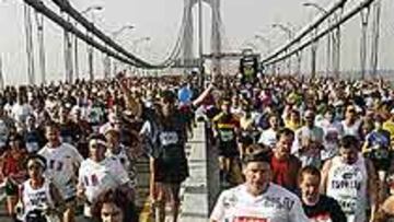 <b>RIADA HUMANA.</B> Ayer corrieron en Nueva York 35.104 personas.