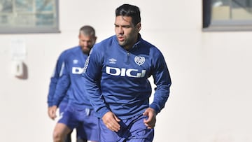 Falcao vuelve a entrenamientos del Rayo Vallecano