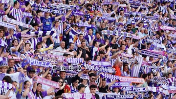 Valladolid 26/5/2024. 41 Jornada de la Liga HIPERMOTION. Real Valladolid CF - Villarreal CF B.
Afición del ((Real Valladolid))
Photogenic Miguel Angel Santos