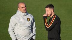 Roberto Martínez sobre Hazard y Courtois: "No estoy preocupado"