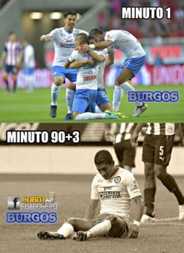 Cruz Azul, América y Chivas, se roban los memes de la J15