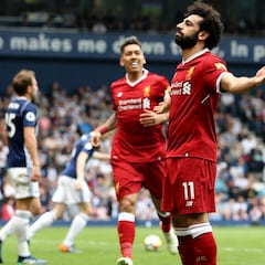 Salah finds the net again to equal Premier League scoring record