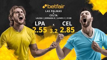 UD Las Palmas vs. RC Celta de Vigo: horario, TV, estadísticas, clasificación y pronósticos