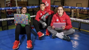 Marta López del Árbol, Miguel Cuadrado y Laura Fuertes.
