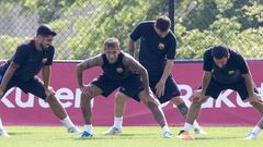 Neymar, protagonista del primer entrenamiento del Barça en USA