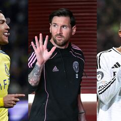Cristiano Ronaldo, Messi y Mbappé, los únicos tres futbolistas en el top 10 de los deportistas mejor pagados en 2025