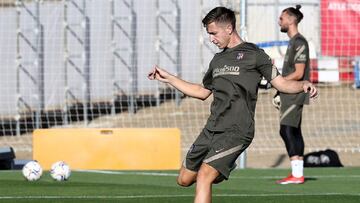 Saponjic durante un entrenamiento.