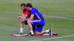 Nacho y Lopetegui, en la Selecci&oacute;n de Espa&ntilde;a.