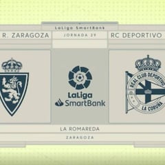 Resumen y goles del Zaragoza - Deportivo de LaLiga SmartBank