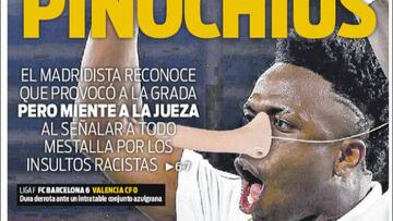 Indignaci¨®n en el Madrid por la portada que ataca a Vinicius